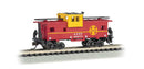 Bachmann Trains N 70754 36' Wide-Vision Caboose, Silver Series, Atchison, Topeka & Santa Fe