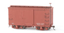 Bachmann Trains On30 26501 18' Wood Boxcar, Spectrum, Data Only (Oxide Red) (2)