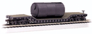 Bachmann Trains N 71395 Depressed-Center Flatcar, Silver Series, With Boiler Load (black, Unlettered)