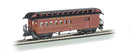 Bachmann Trains HO 15202 Old Time Wood Combine with Round-End Clerestory Roof, Pennsylvania Railroad (Tuscan)