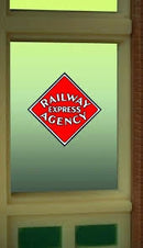 Miller Engineering HO/O 8870 Railway Express Agency Window, Animated Neon Style Sign Kit