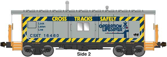 Bluford Shops 44325 International Car Bay Window Caboose Phase 4 - Ready to Run -- CSXT