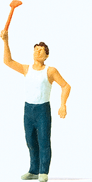 Preiser HO 28157 Individual Figure, Swatting a Fly