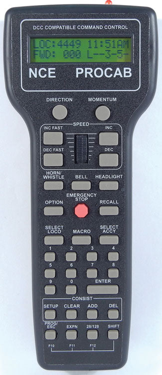 NCE ProCab-R Deluxe Master ProCabR Wireless DCC Throttle