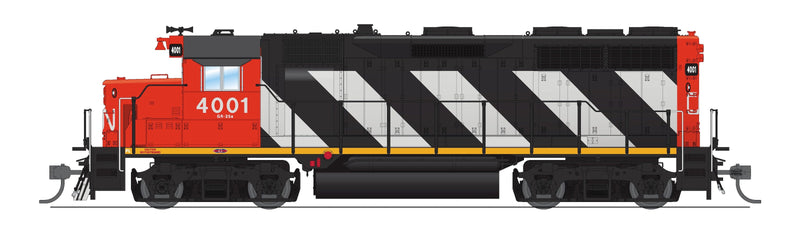 PREORDER  BLI 8920 EMD GP35, CN 4000, Zebra Stripes, Paragon4 Sound/DC/DCC, HO