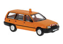 PREORDER Brekina HO PCX871456 1980s Opel Kadett E CarAVan Station Wagon, Assembled, City Maintenance (orange)