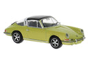 Brekina HO 16269 1963 Porsche 911E Targa Coupe, Assembled, Gold, Black