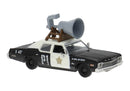 PREORDER Brekina HO 18154 1970s Dodge Monaco, Assembled, Police with Rooftop Speaker (black, white)