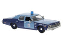 PREORDER Brekina HO 18156 1970s Dodge Monaco, Assembled, Massachusetts State Police (2-Tone Blue)