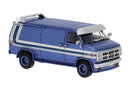 PREORDER Brekina HO 18253 GMC Verdura Cargo Van, Assembled, Blue, White