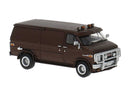 PREORDER Brekina HO 18252 GMC Verdura Cargo Van, Assembled, Brown