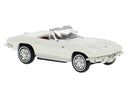 Brekina HO 18031 Chevrolet Corvette C2 Convertible, Assembled, Top Down (white)
