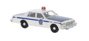 Brekina HO 19715 1987 Chevrolet Caprice Sedan, Assembled, Pennsylvania State Trooper (white, balck, blue)