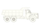 PREORDER Brekina HO 10225 Magirus Jupiter Dump Truck, Assembled, Various Colors