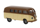 PREORDER Brekina HO 31033 1950-1954 Volkswagen T1a Kombi Passenger Van, Assembled, Economy (brown, beige)