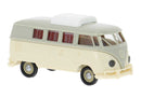 PREORDER Brekina HO 31632 1960 Volkswagen T1b Passenger Van with Camper Roof Hatch, Assembled, Cream, Beige