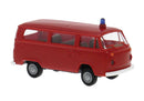 PREORDER Brekina HO 33162 1973-1979 Volkswagen Kombi T2 Passenger Van, Assembled, Fire Department, Economy (red)