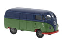 PREORDER Brekina HO 32075 1950-1954 Volkswagen T1a Kasten Cargo Van, Assembled, Economy (blue, green)