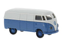 PREORDER Brekina HO 32076 1950-1954 Volkswagen T1a Kasten Cargo Van, Assembled, Economy (blue, gray)