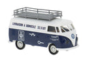PREORDER Brekina HO 32300 1960-1963 Volkswagen T1b Kasten Cargo Van, Assembled, VW Service (white, blue, Dutch Lettering)