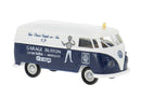 PREORDER Brekina HO 32301 1960-1963 Volkswagen T1b Kasten Cargo Van, Assembled, Garage Buffon (white, blue, Dutch Lettering)