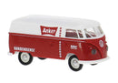 Brekina HO 32303 1950-1954 Volkswagen T1a Kasten Cargo Van, Assembled, Anker-Werke (red, white, German Lettering)