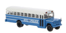 Brekina HO 61333 1960s-1970s Dodge S 600 Bus, Assembled, New York City Police NYPD (blue, white)