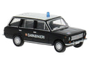 PREORDER Brekina HO 22427 1960s Fiat Familiare Station Wagon, Assembled, Carabinieri (black, white, Italian Lettering)