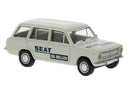 PREORDER Brekina HO 22432 1960s Fiat/Seat Familiare Station Wagon, Assembled, SEAT Un Million (gray, black, Italian Lettering)