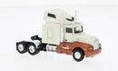Brekina HO 85930 1984 Kenworth T600 Sleeper-Cab Tractor Only, Assembled, White, Metallic Orange