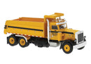 PREORDER Brekina HO 86295 Peterbilt 359 Dump Truck, Assembled, Pacific Concrete & Rock (yellow, black)