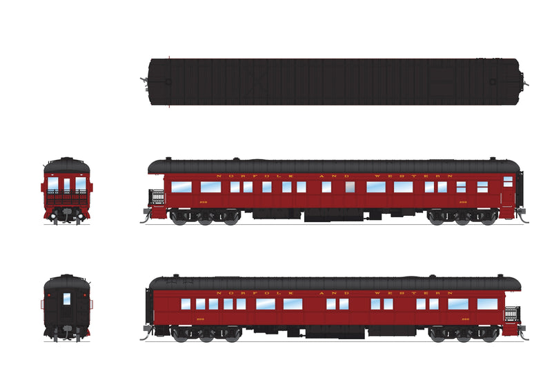 PREORDER BLI 8954 Norfolk & Western Business Car,