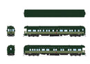 BLI 9102 NP Heavyweight 5-Car Passenger Set, Loewy Two-Tone Green, HO