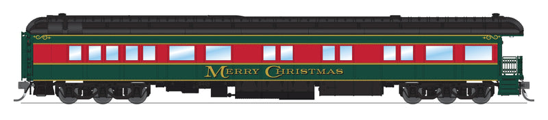 PREORDER BLI 9103 Heavyweight 5-Car Passenger Set, Christmas Paint Scheme, HO