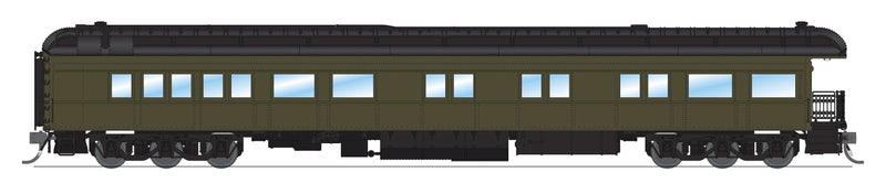 PREORDER BLI 8960 Unlettered Business Car, Pullman Green w/ Clerestory Roof, HO