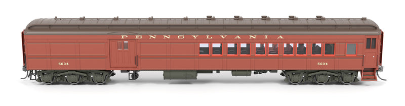 PREORDER BLI 8980 PB70 Coach-Baggage Combine, PRR 5034, 1930's Paint, HO