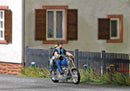 Busch HO 7860 American Motorcycle with Biker Couple, Assembled, Action Set, Blue