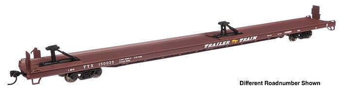 Walthers Mainline HO 5734 89' Channel Side Flatcar, Trailer-Train #150