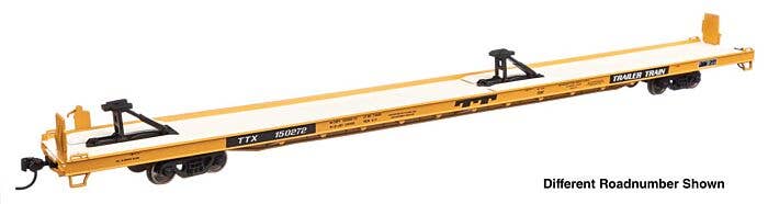 Walthers Mainline HO 5736 89' Channel Side Flatcar, Trailer-Train