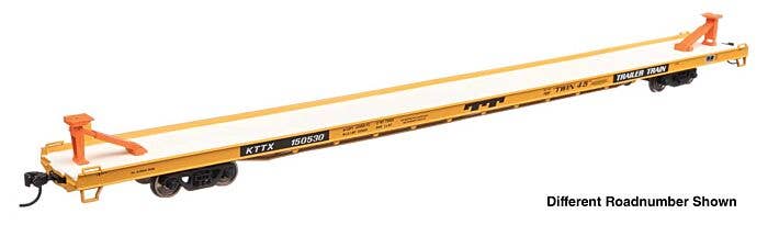 Walthers Mainline HO 5742 89' Channel Side Flatcar, Trailer-Train KTTX