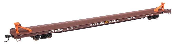 Walthers Mainline HO 5747 89' Channel Side Flatcar, Trailer-Train KTTX