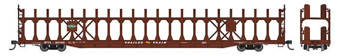 Walthers Mainline HO 8037 89' Flatcar with Bi-Level Open Auto Rack, Illinois Central