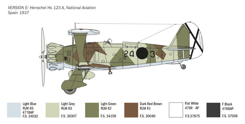 Italeri 2819 - SCALE 1 : 48 HENSCHEL HS 123