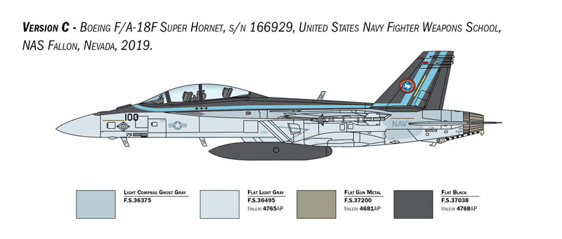 Italeri 2823 - SCALE 1 : 48 F/A-18F Super Hornet U.S. Navy Special Colors