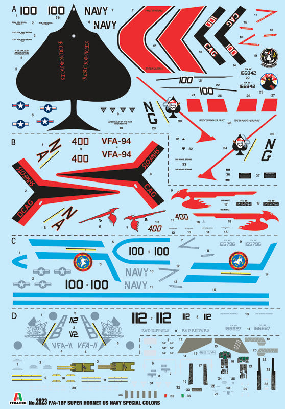 Italeri 2823 - SCALE 1 : 48 F/A-18F Super Hornet U.S. Navy Special Colors