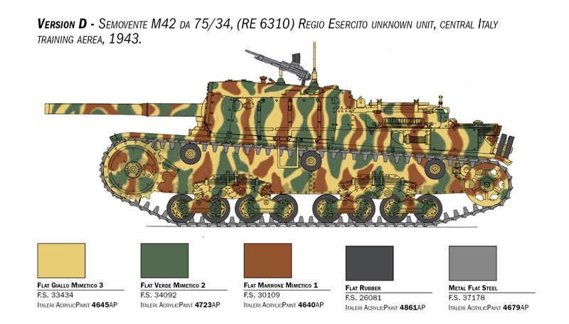 Italeri 6584 - SCALE 1 : 35 Semovente M42 da 75/34