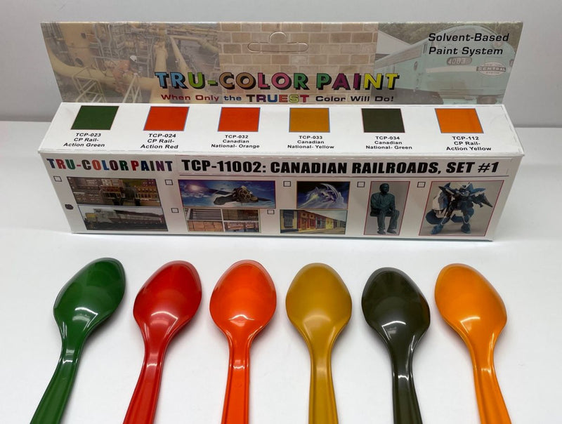 Tru-Color Rr Paint 11002 CANADIAN RR SET