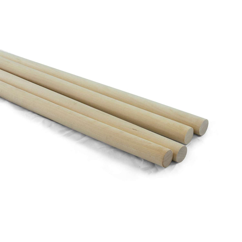 Midwest Products 7912 Birch Hardwood Dowels, 7/8" x 7/8" x 36" (4-Pack)