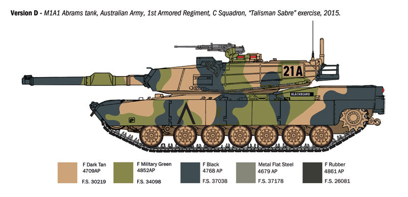 Italeri 6596 - SCALE 1 : 35 M1A1 Abrams