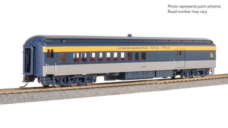 BLI 9100 C&O Heavyweight 5-Car Passenger Set, Tri-Color Scheme, HO